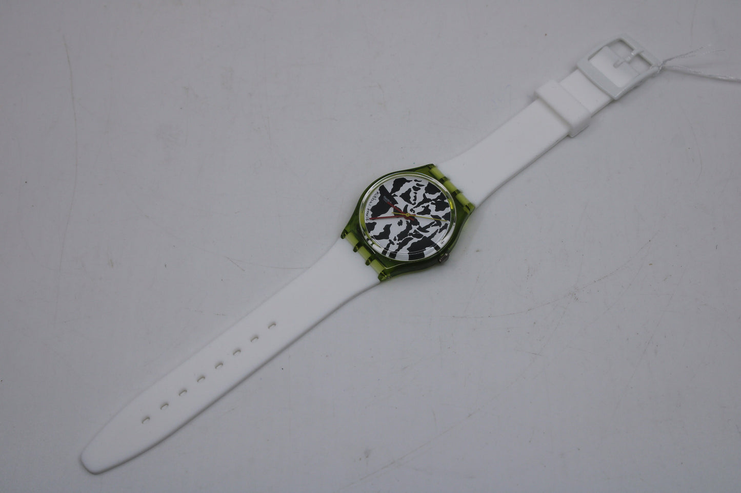 1991 Vintage Gents Swatch 'Flaeck' GZ117, in UNUSED, New Old Stock, great condition, working 100%