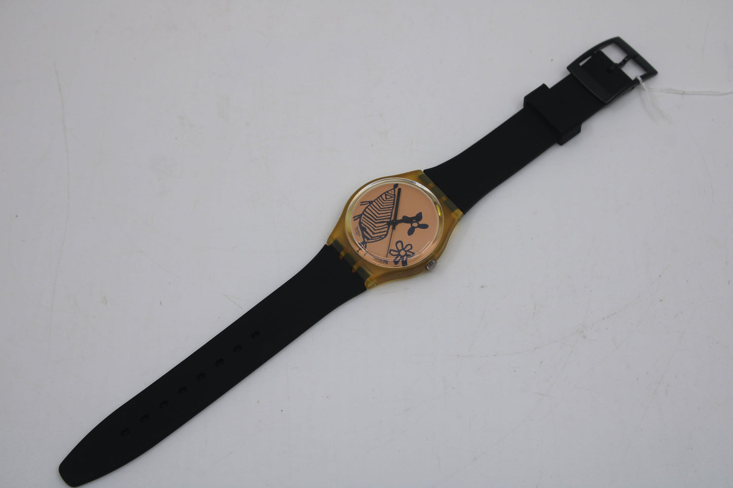 1993 Vintage Gents Swatch 'Sketch' GP106, New Old Stock, Unused Condition, working 100% with a NON-original brand new strap