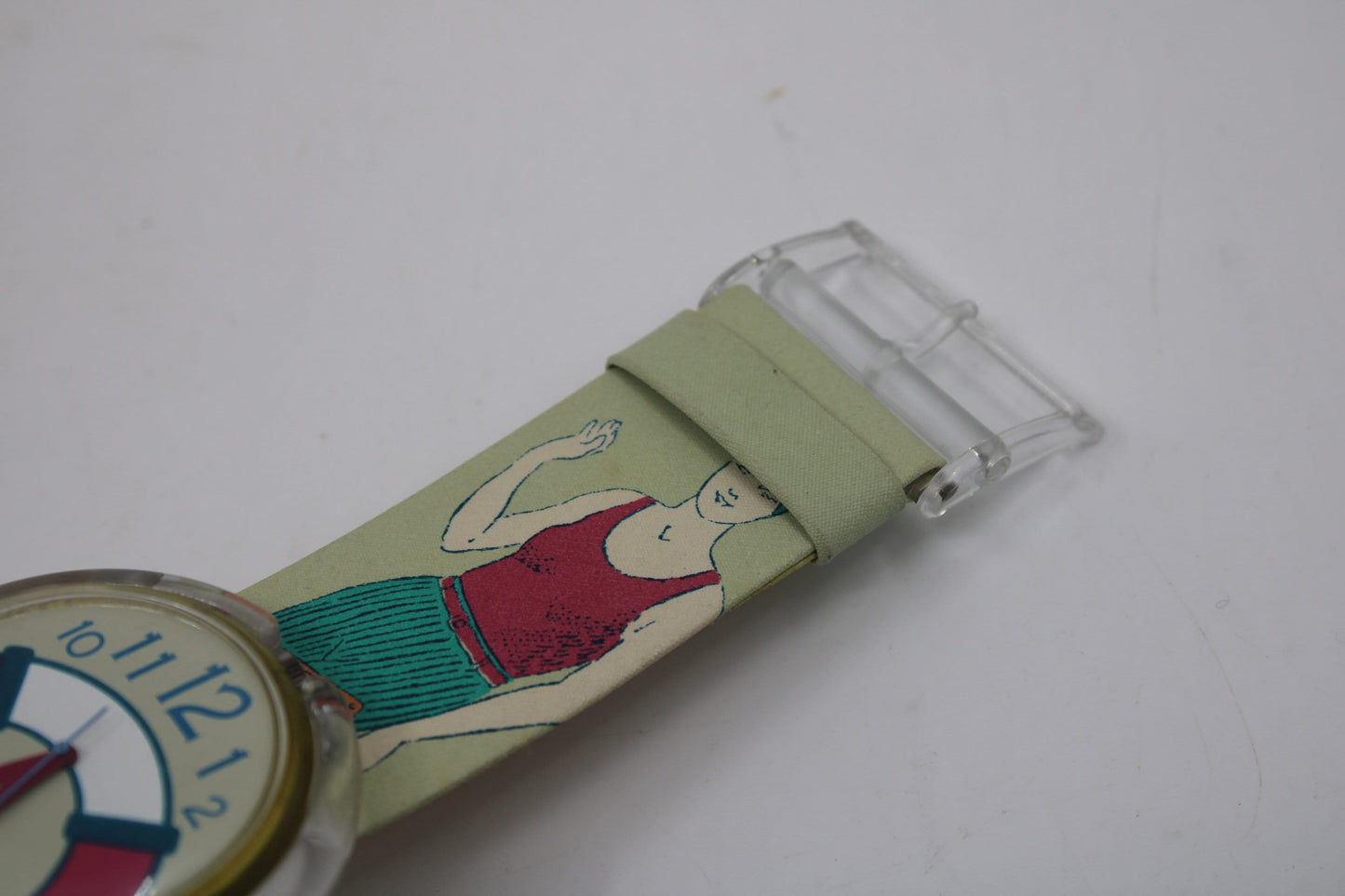 1993, Vintage PWK180 Pop Swatch, 'The Life Saver', NO box, Working 100%, BRANDNEW strap