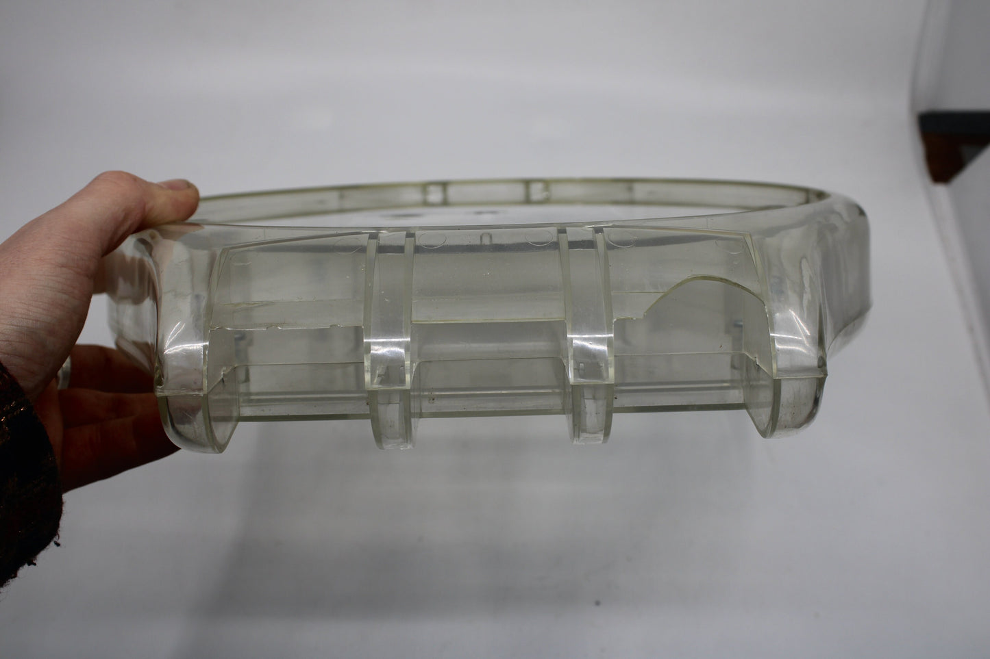 1985/1986 vintage and original Maxi Swatch Transparent Case, Minor Damage, Very Good Condition
