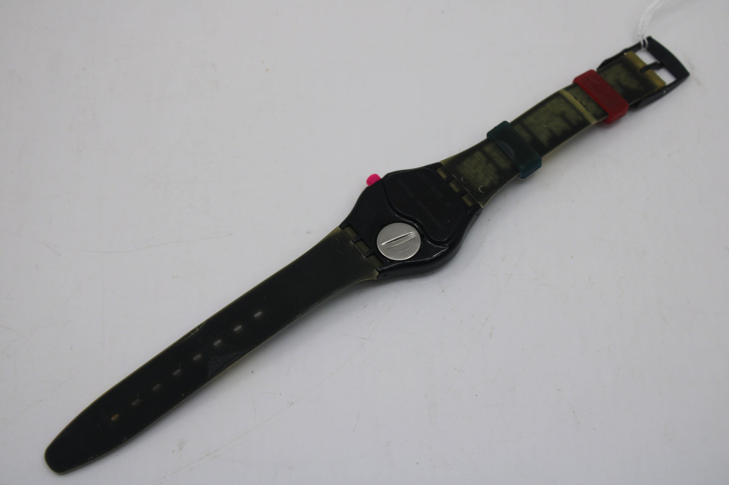 1993 Vintage Musicall Swatch 'Europe in Concert' SLB101, Jean Michel Jarre, NEW OLD STOCK, working 100% with original cracked strap
