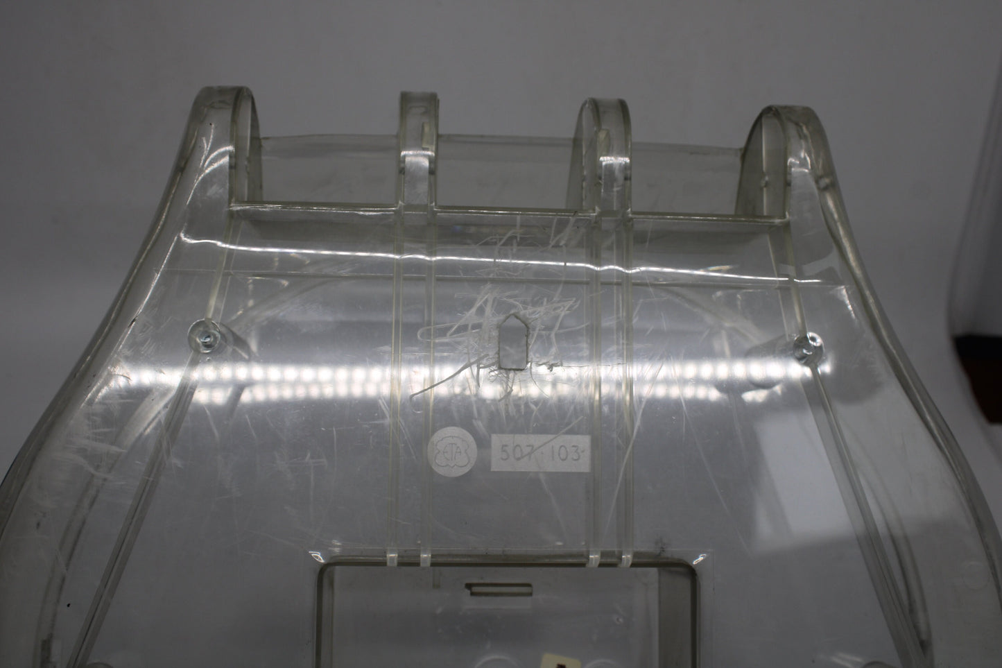 1985/1986 vintage and original Maxi Swatch Transparent Case, Minor Damage, Very Good Condition