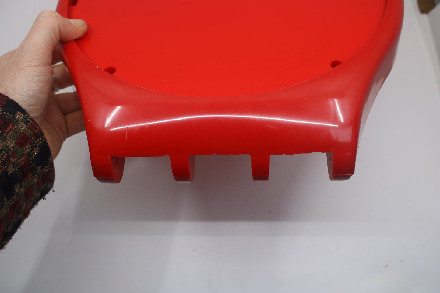 1985/1986 vintage and original Maxi Swatch Bright Red Case, Minor Damage, Very Good Condition