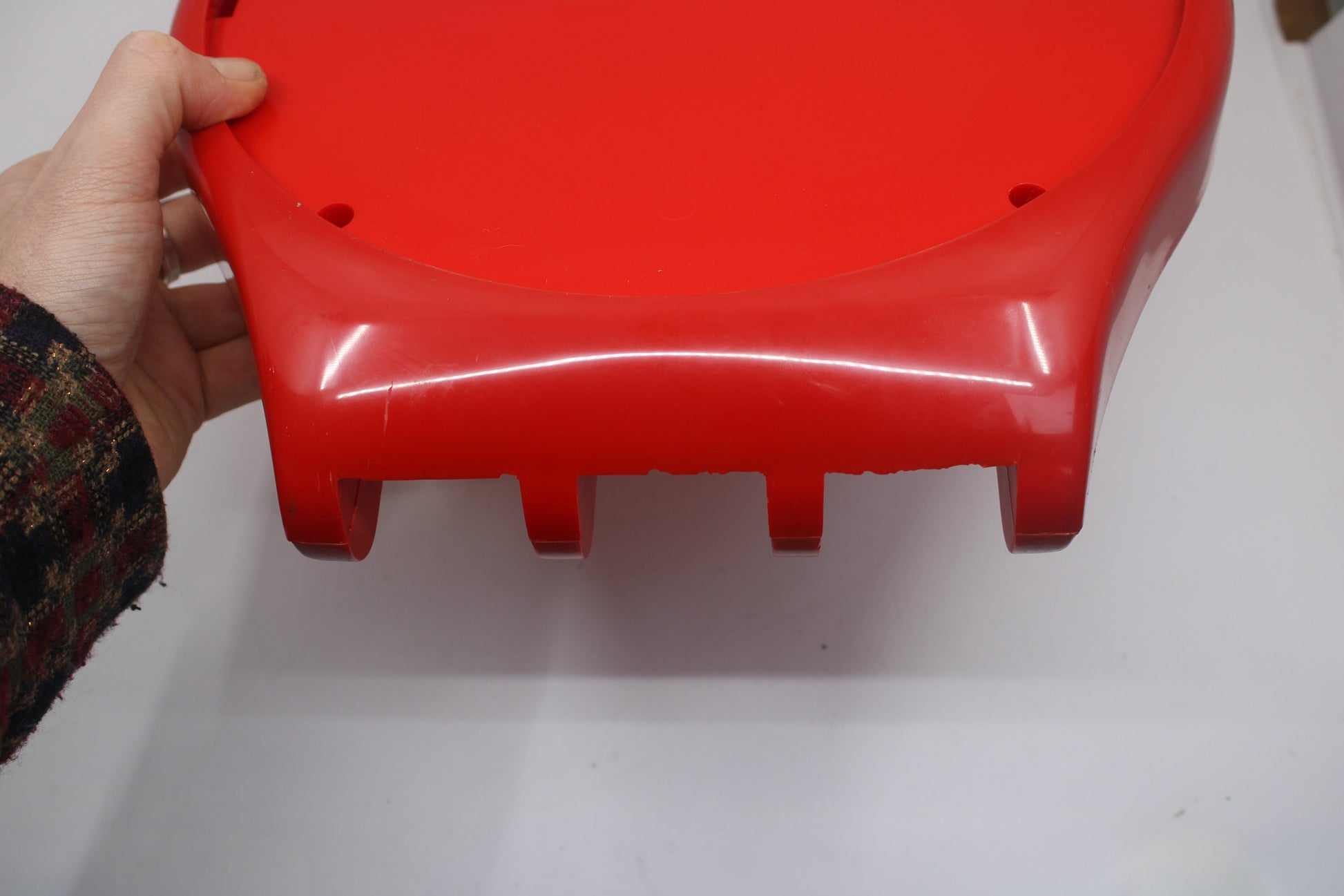 1985/1986 vintage and original Maxi Swatch Bright Red Case, Minor Damage, Very Good Condition