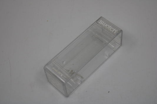 Original, used Swatch box for flex strap