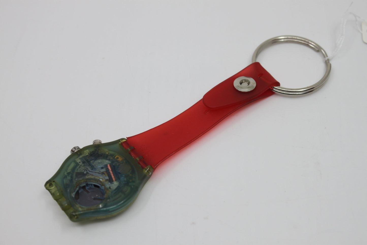 Unique, Vintage Swatch Keychain, GN904, 1998, Bleep, made from recycled, NON-working Gents Swatch watch
