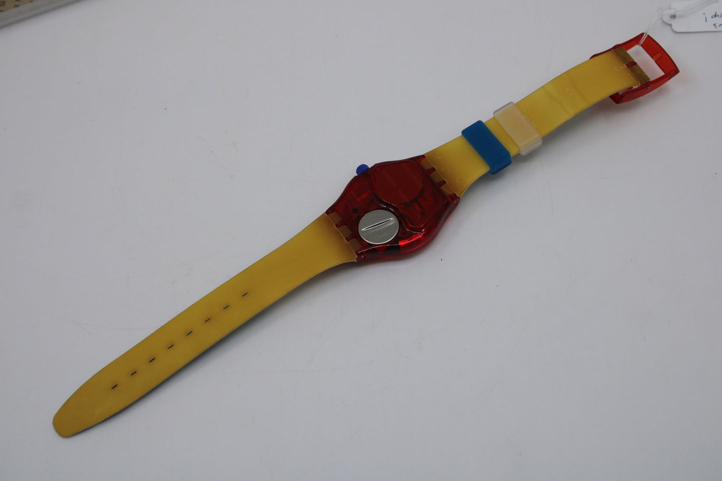 1995 Vintage Musicall Gents Swatch 'Dudelsack' SLR101, NEW OLD STOCK, Never Worn, working 100%, Original, Cracked Strap