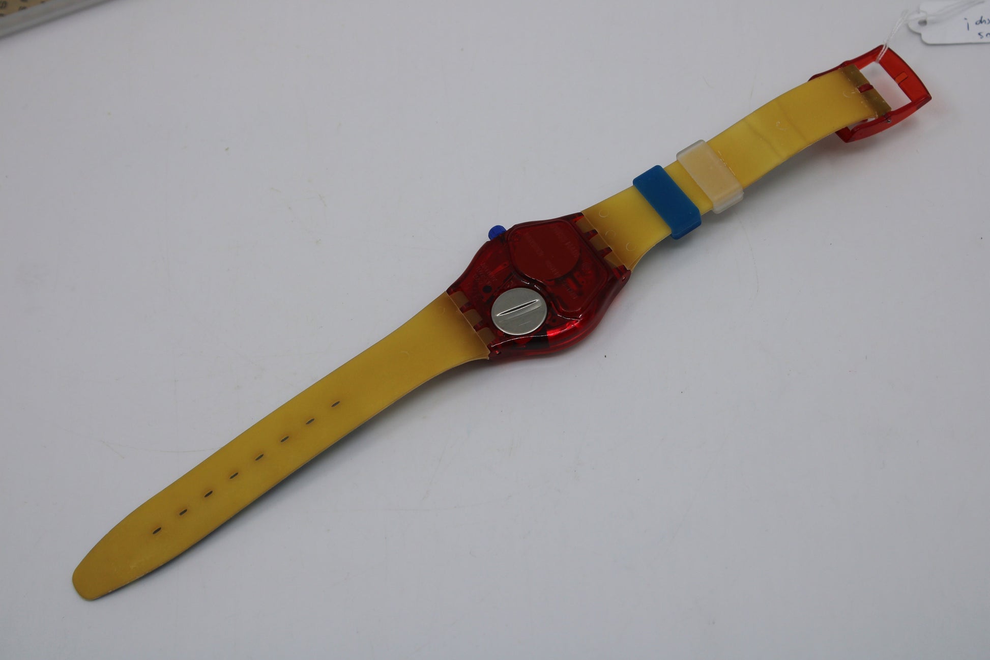 1995 Vintage Musicall Gents Swatch 'Dudelsack' SLR101, NEW OLD STOCK, Never Worn, working 100%, Original, Cracked Strap