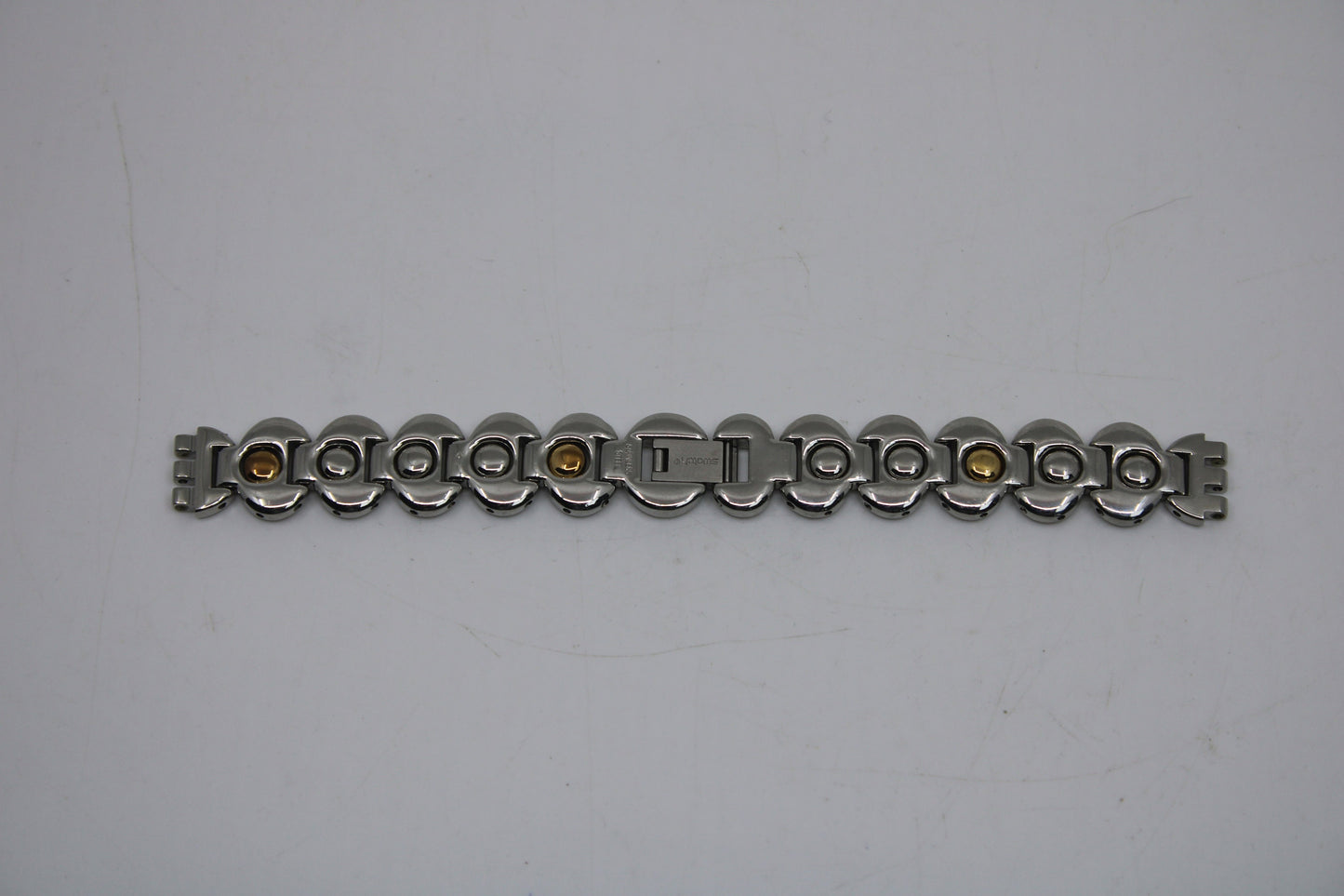 1999, Vintage Ladies Irony Swatch Strap, 'Twirling', 12mm, YSS111G, New Old Stock