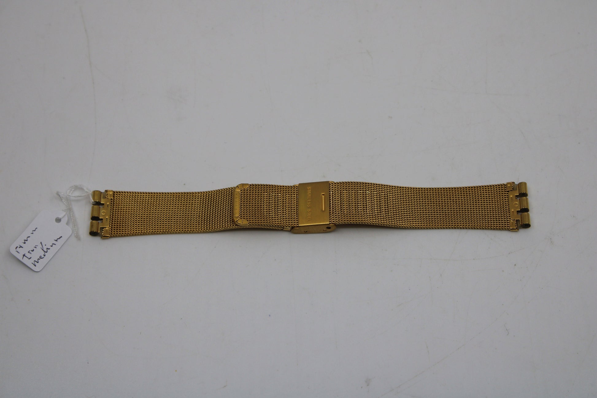 1999, Vintage Swatch Irony Gents Strap, 'Wavesong', YLG112M, 17mm, New Old Stock, golden strap
