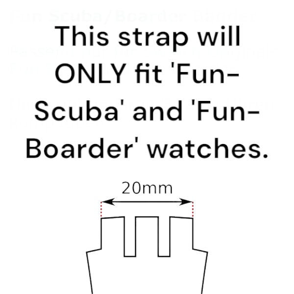 Fun Scuba or Fun Boarder strap for SUGM100, 'Toxic Tide', New Old Stock