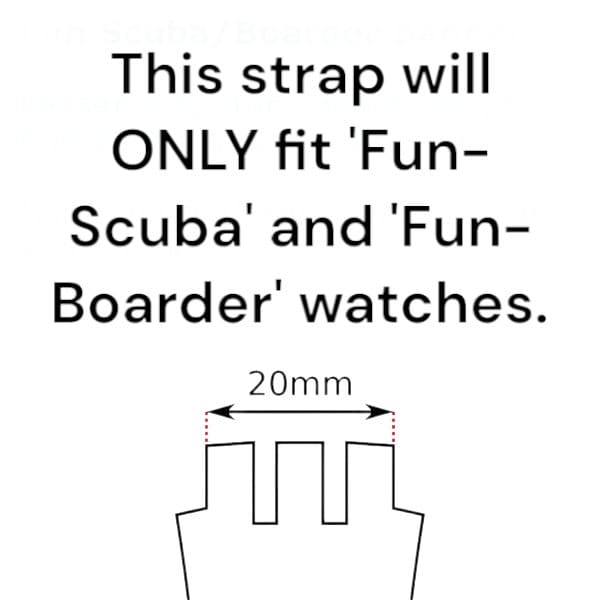 Fun Scuba or Fun Boarder strap for SUGB102, Dolphin Whistle, New Old Stock