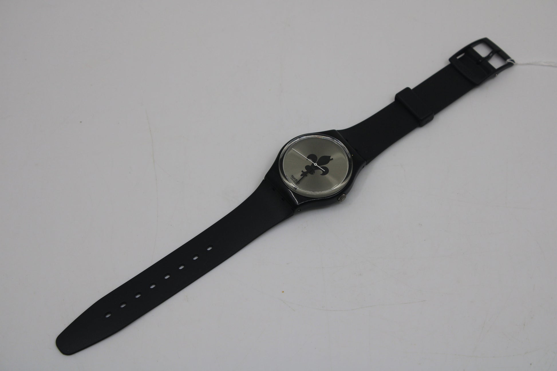 1989 Swatch Gents 'Lucretia' GB126, 100% working, NICE, used condition with brand-new, NON-original Swatch strap