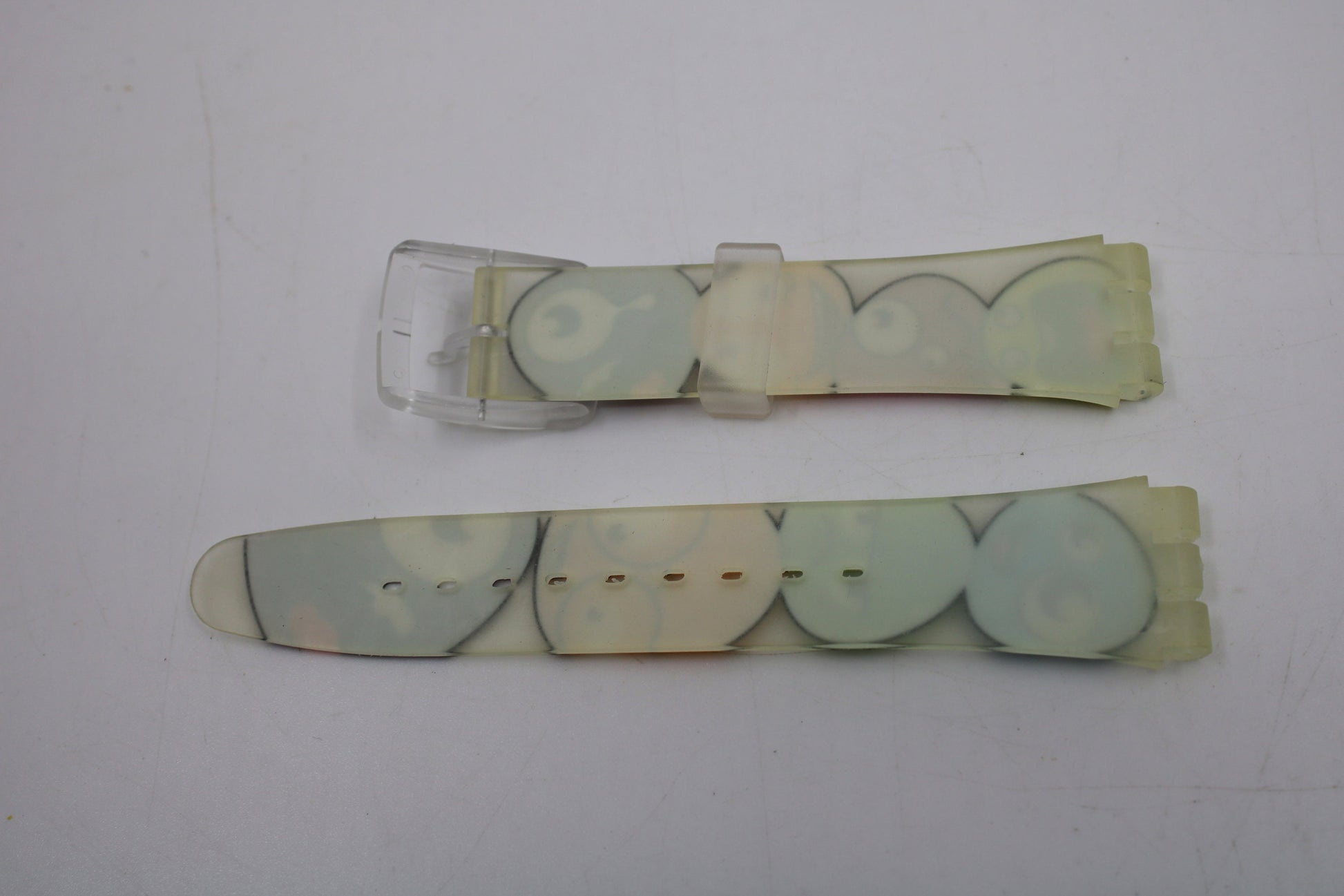 Vintage Swatch 'Jelly in Jelly' Strap, 'Pop Wave', SUJK108, 19mm, NEW OLD STOCK, Never Used