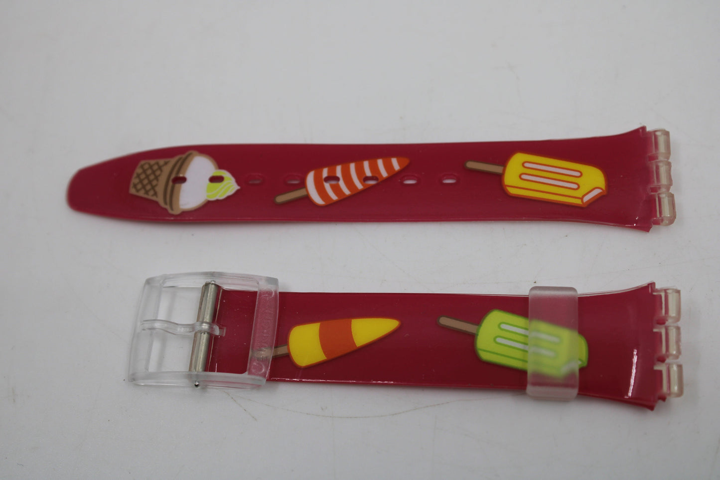 Vintage Swatch Strap, 'Summer Treat', GE155, 17mm, Gents, New Old Stock