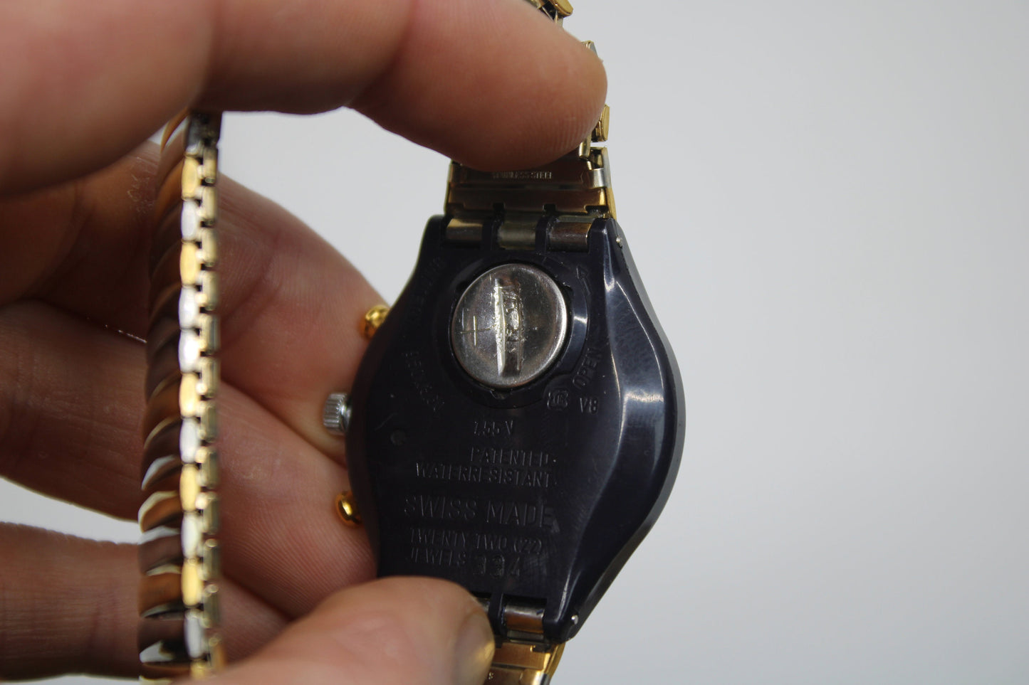 1993, Vintage Gents Chrono Swatch, 'Alabama, SCN105, NO box, Clock 100% Working - Chrono IS Working, New Strap