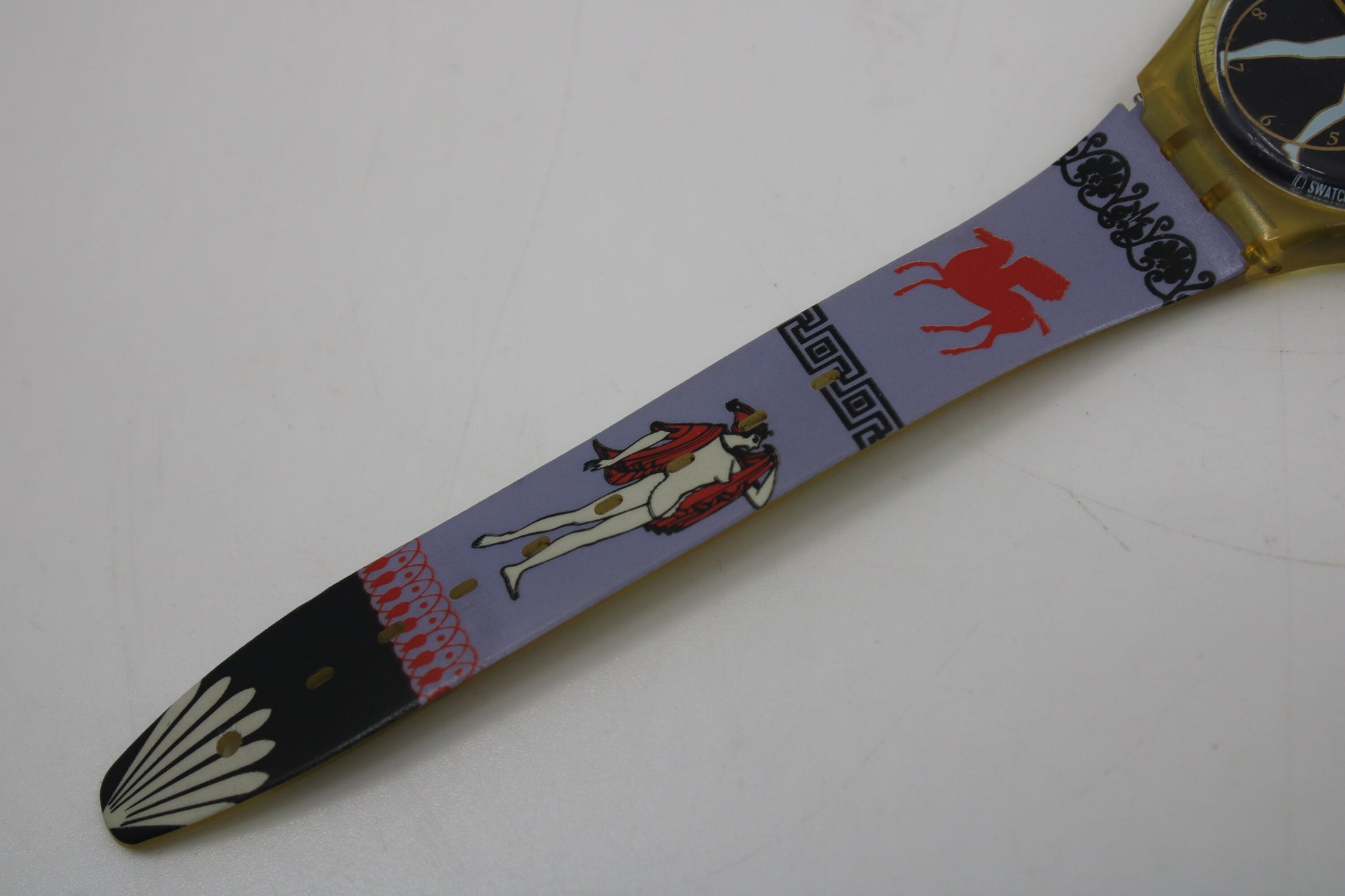 1992 Swatch Gents 'Discobolus' GK141, 100% working, Nice, Used Condition with the original strap