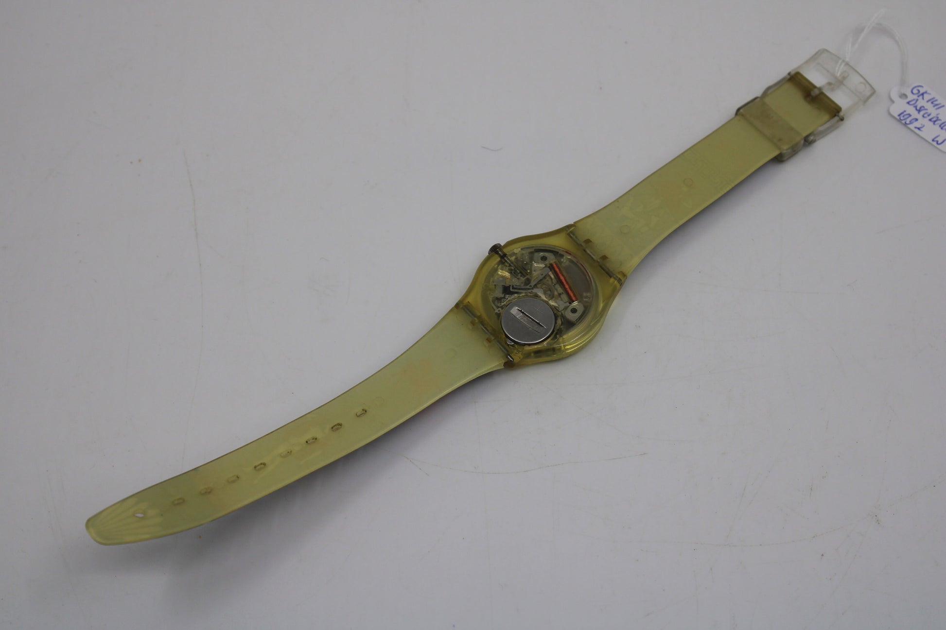 1992 Swatch Gents 'Discobolus' GK141, 100% working, Nice, Used Condition with the original strap