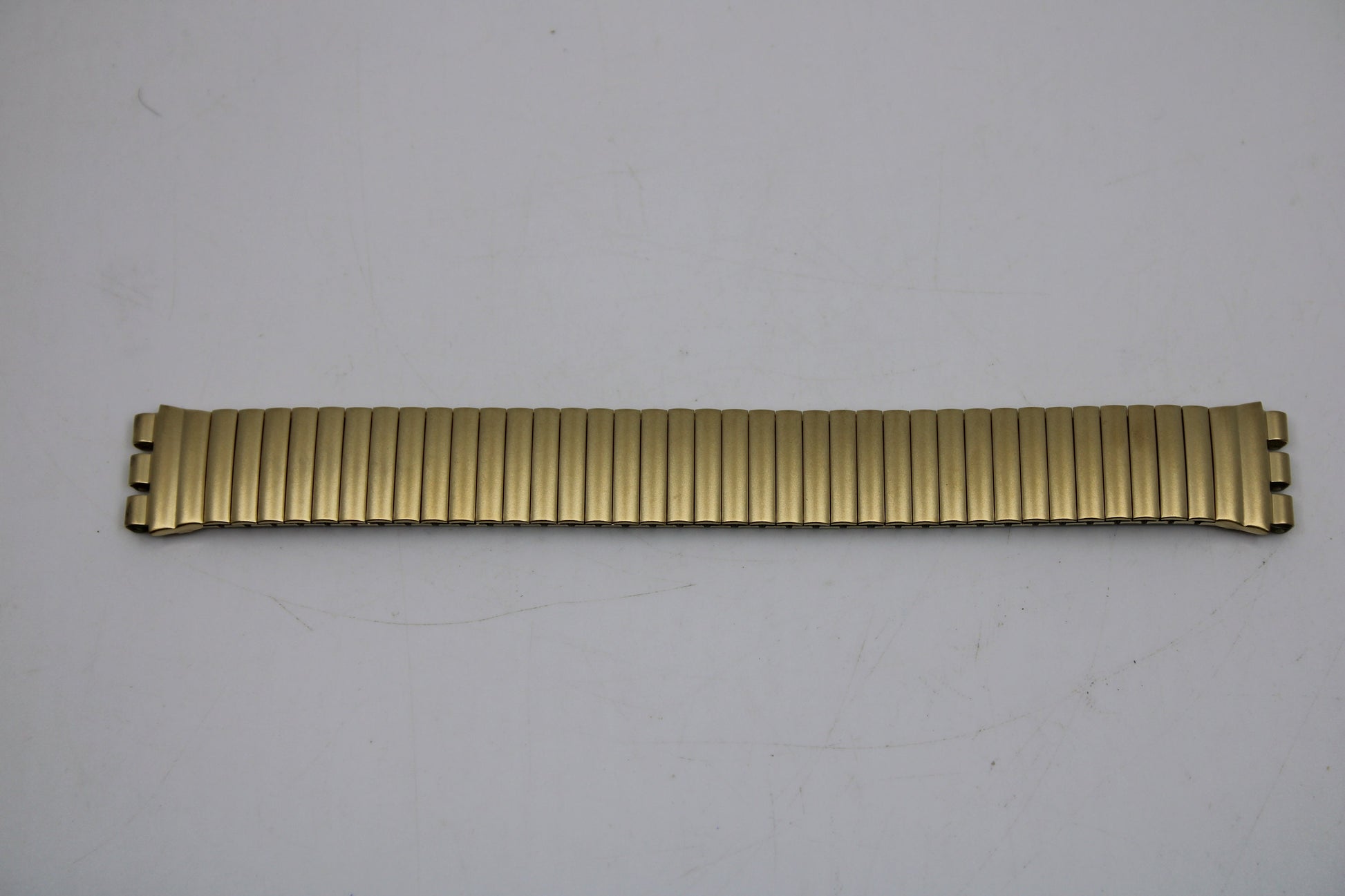 1997, Vintage Swatch Matt Gold Flex Strap, 17mm, New Old Stock, Never Worn, 'Monocular', GK717