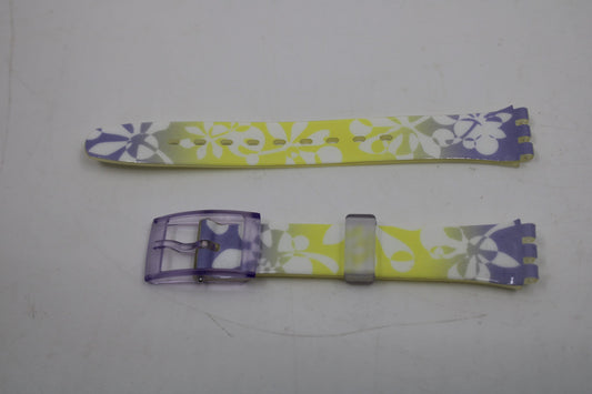 Vintage Swatch Strap, 'Premier Mot' LS109, 12mm, Ladies, New Old Stock