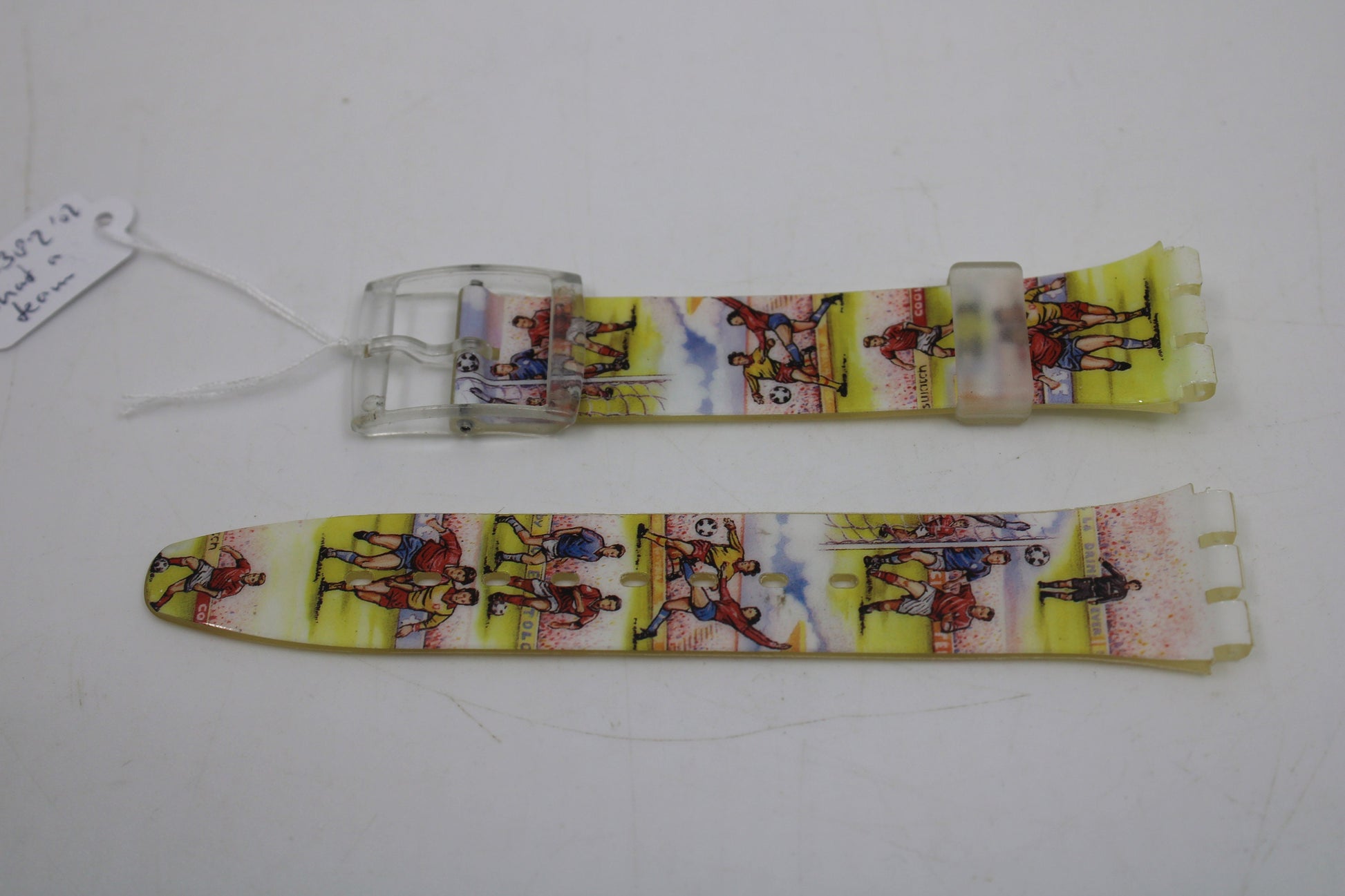 2002, Vintage Swatch Strap, 'What a Team', GK382, 17mm, Gents, New Old Stock