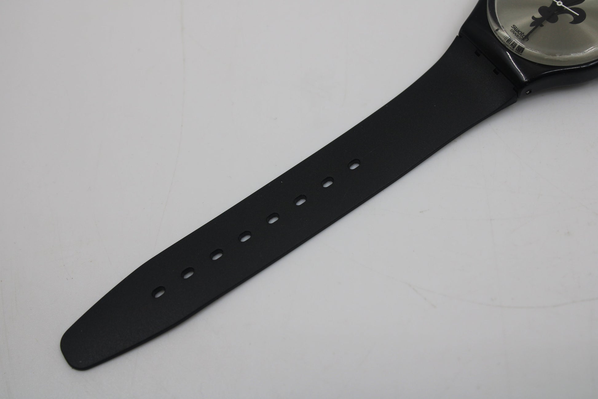 1989 Swatch Gents 'Lucretia' GB126, 100% working, NICE, used condition with brand-new, NON-original Swatch strap