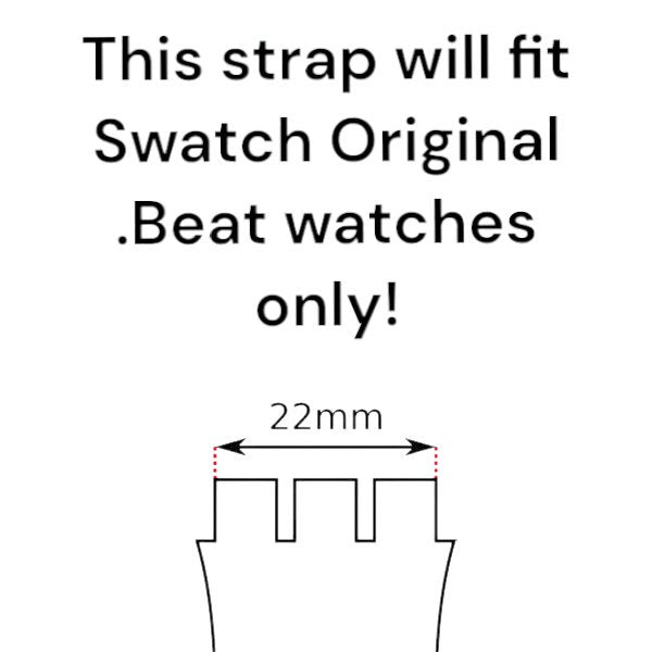 Vintage Swatch .BEAT Original strap, SQW100, 'Site Static', New Old Stock