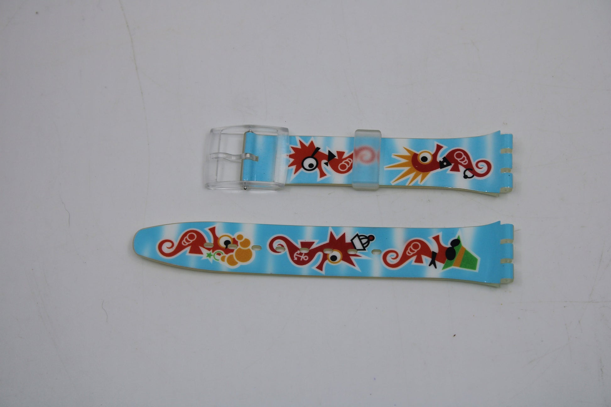 Vintage Swatch Strap, 'Luxo Cavalluccio', GE164, 17mm, Gents, New Old Stock