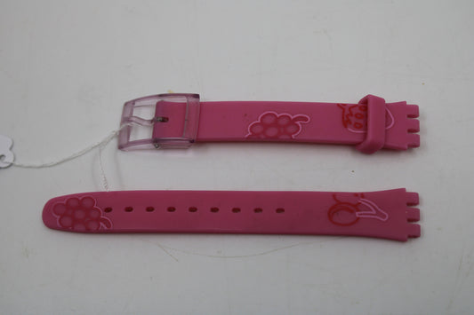 Vintage Swatch Strap, 'Red Fruit Jam' LV107, 12mm, Ladies, New Old Stock