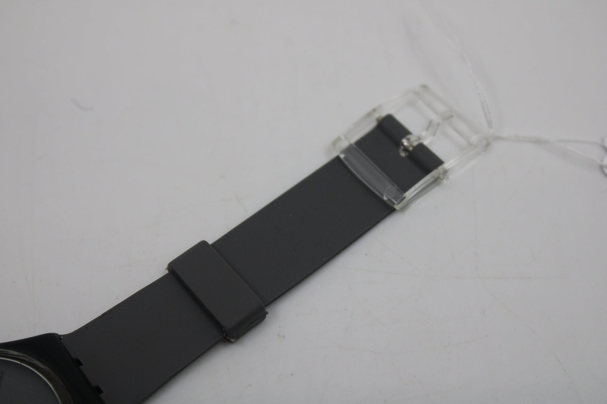 1988 Vintage Gents Swatch 'White Window' GB711, in a nice, used condition, working 100% with non-original strap
