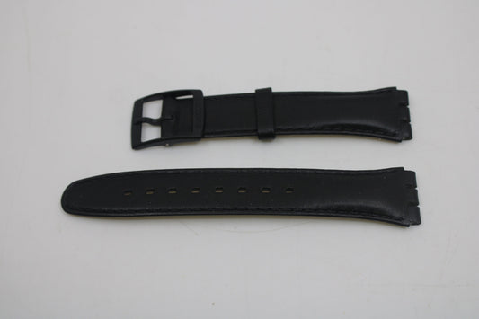Vintage Swatch Leather Strap, 'Red Sunday', GB750, 17mm, Gents, New Old Stock