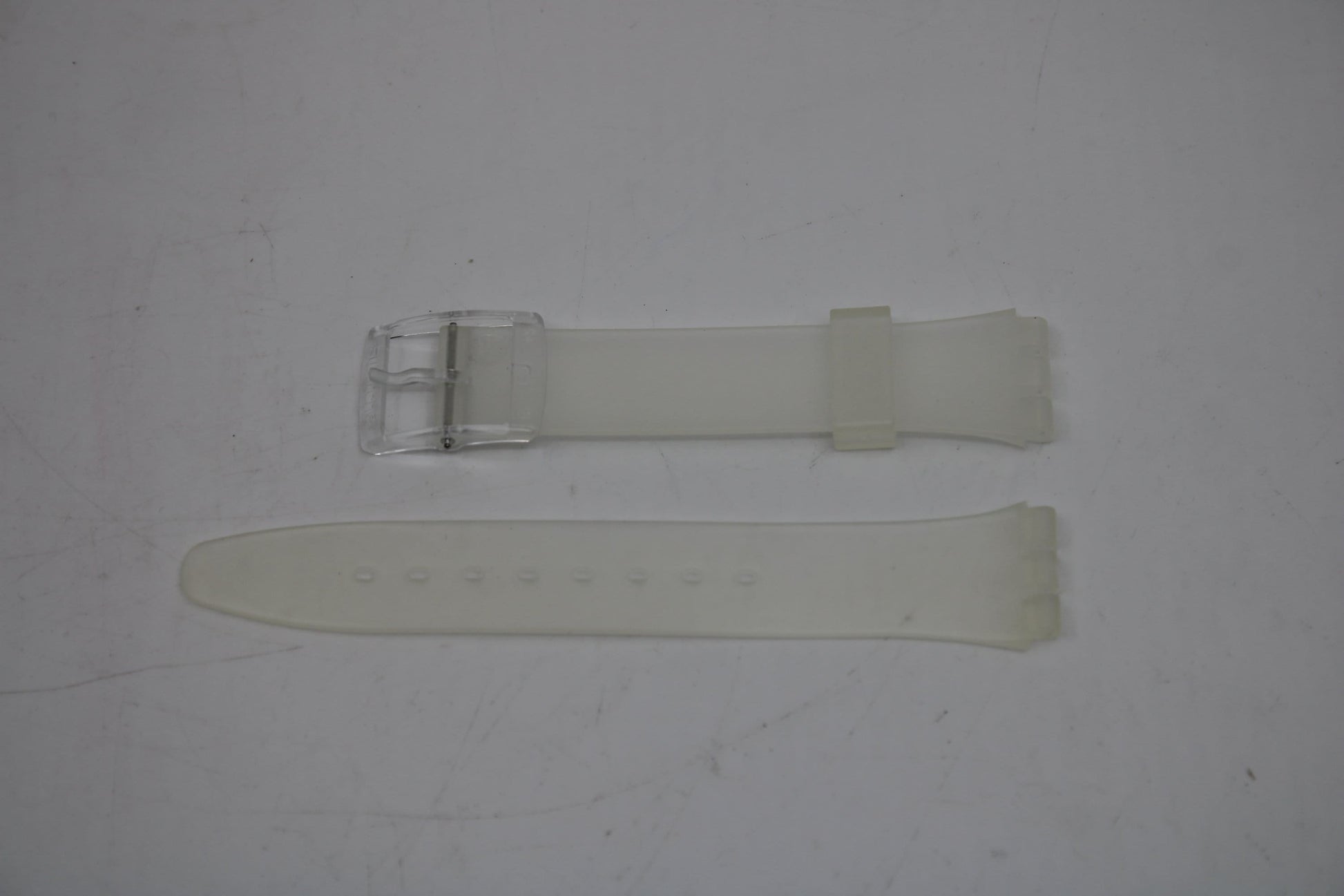 Vintage Translucent Swatch Strap, GE107, 17mm, Gents, New Old Stock, never used