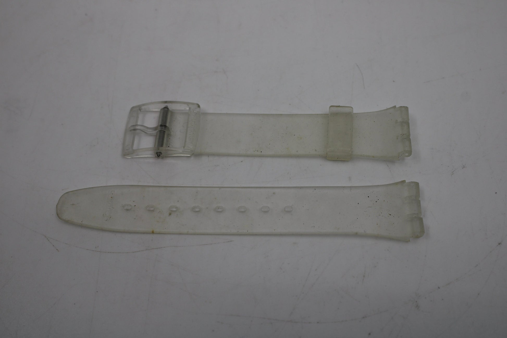 Vintage Swatch Strap, 'Snowcovered', GK733, 17mm, Gents, New Old Stock