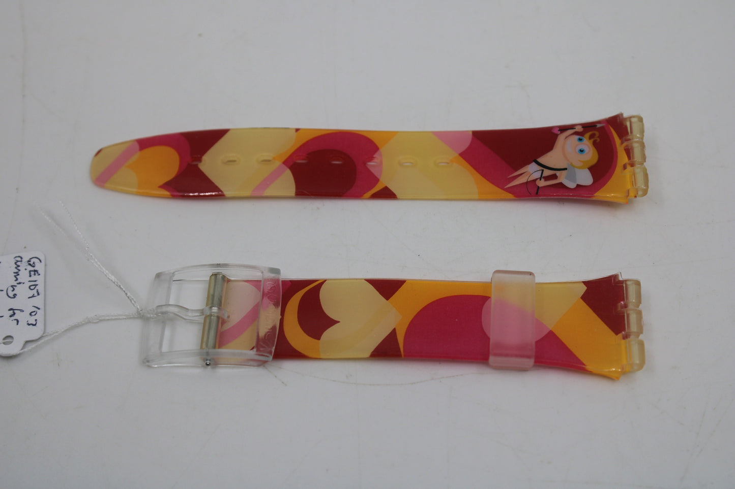 Vintage Valentines Swatch Strap, 'Aiming for your Heart', GE107, 17mm, Gents, New Old Stock
