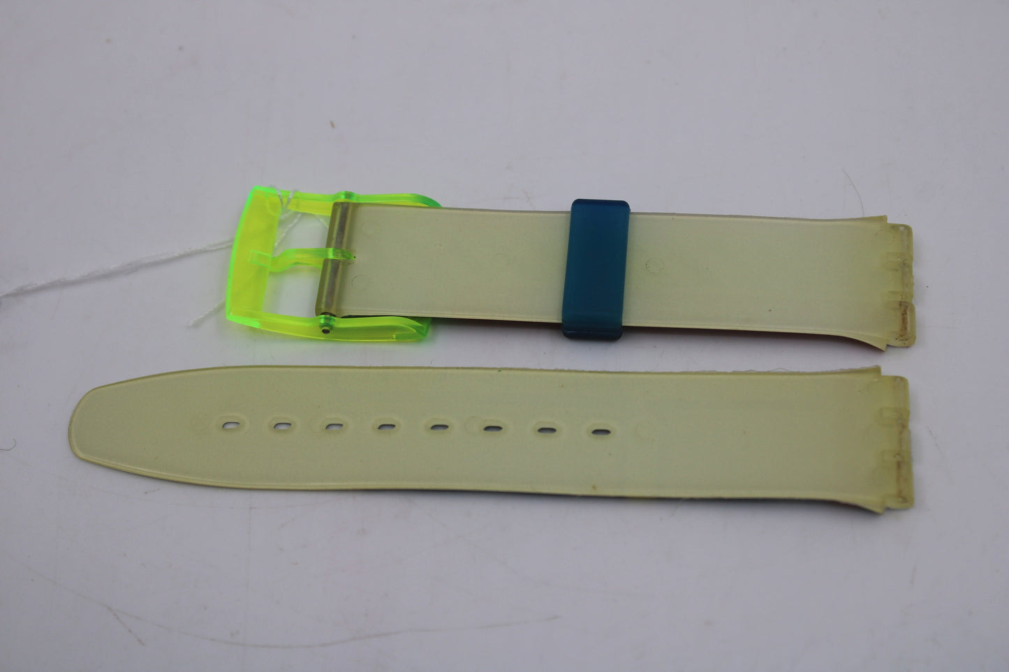 Vintage Swatch Strap, 'Game Over', SEL101, 17mm, Aqua Chrono, New Old Stock