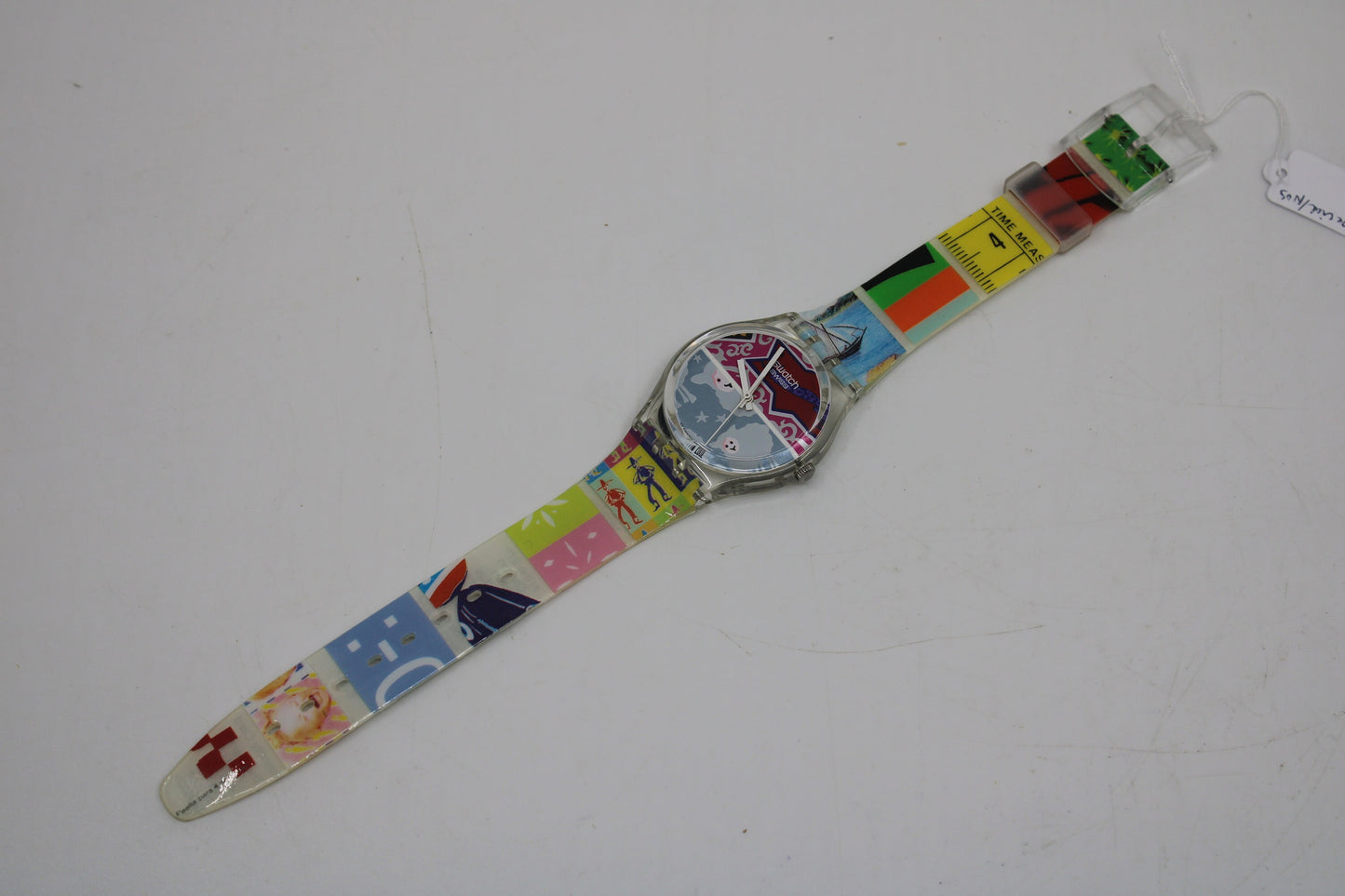 NEW OLD STOCK 2002 Vintage Gents Swatch 'Lots of Swatch' GZ177, working 100% with the original strap