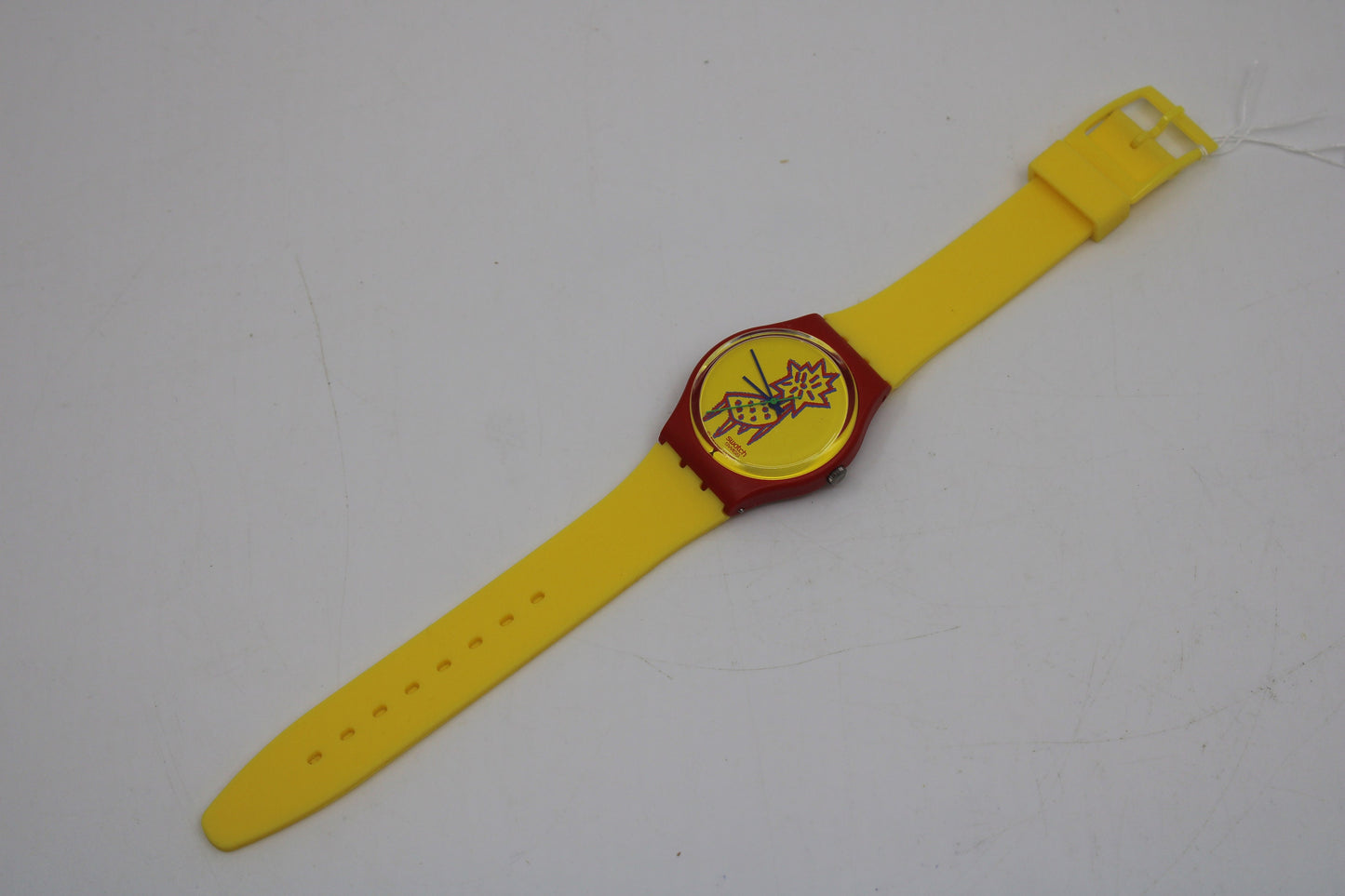 1993 Vintage Swatch watch 'Dot Chair', GR115, working 100% Near Mint or Mint Condition, possibly Unworn, with NON-original strap