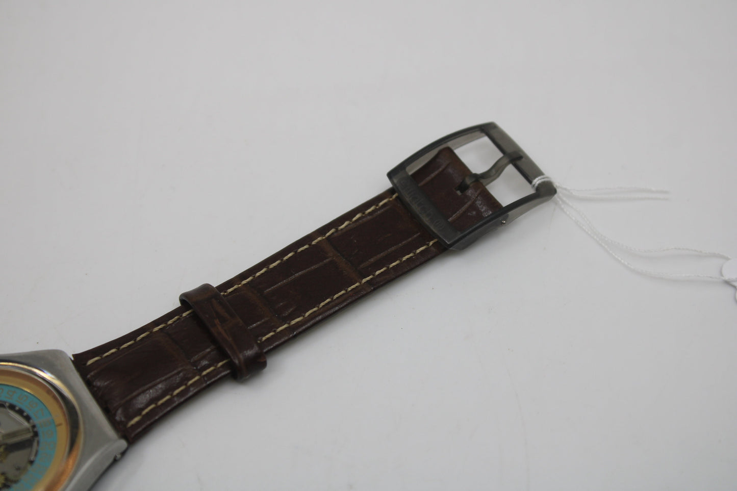 1989, Vintage Gents Swatch, 'Day Off' GY400, VERY Good, Used Condition, working 100%, NON-original Swatch strap