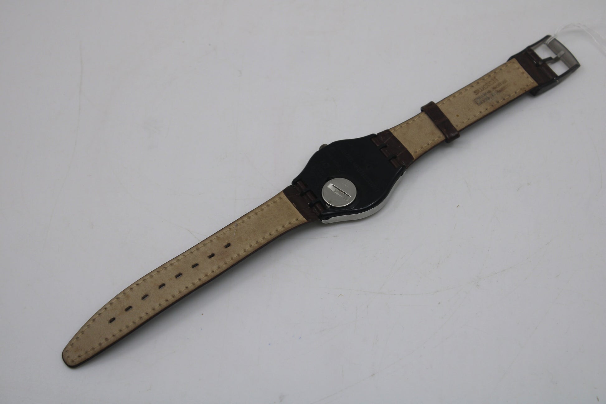 1989, Vintage Gents Swatch, 'Day Off' GY400, VERY Good, Used Condition, working 100%, NON-original Swatch strap