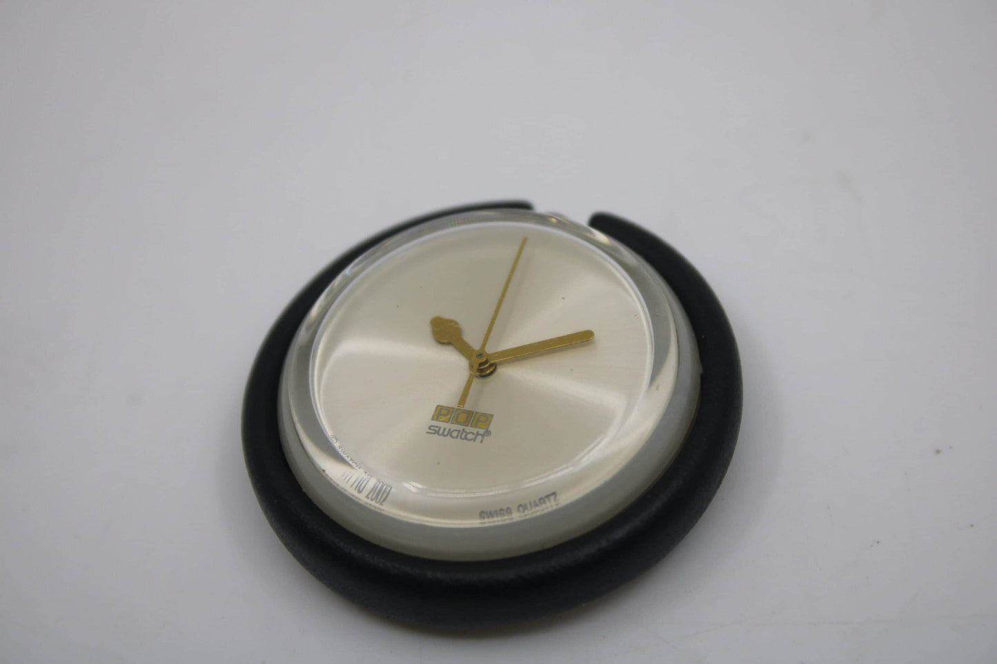 3D Printed Version Pop Swatch Midi Size Ring, Brand New, Matt Black