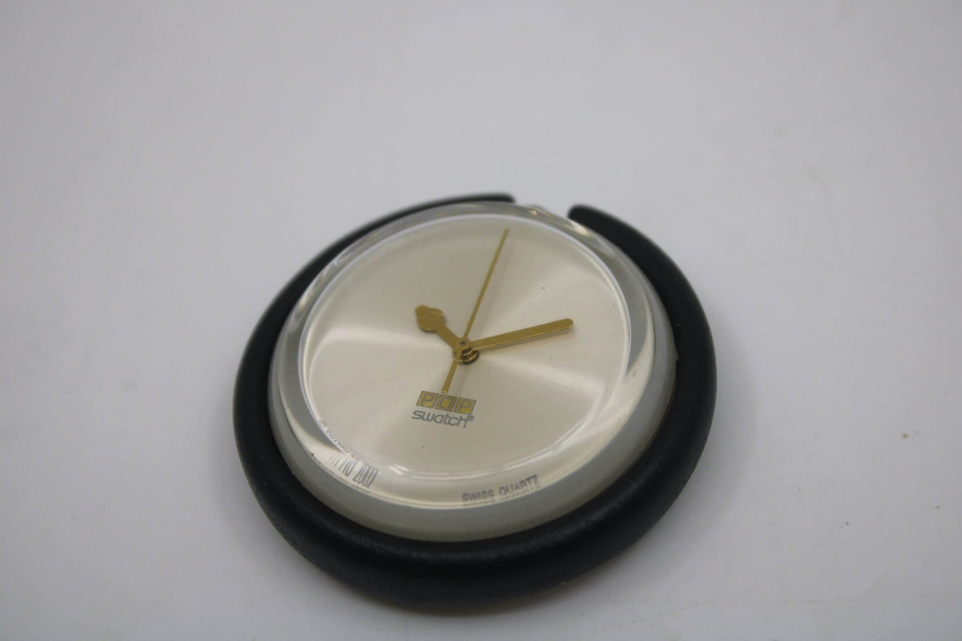 3D Printed Version Pop Swatch Midi Size Ring, Brand New, Matt Black