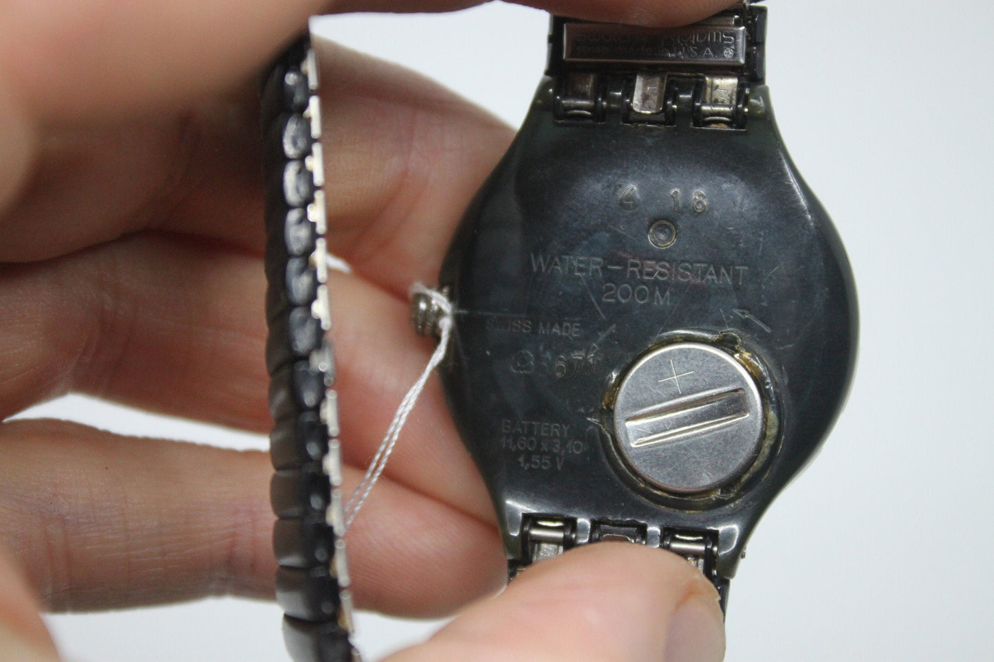 1993 Vintage Swatch Scuba 'Black Gondola' SDM100/101, good, much used condition, working 100%