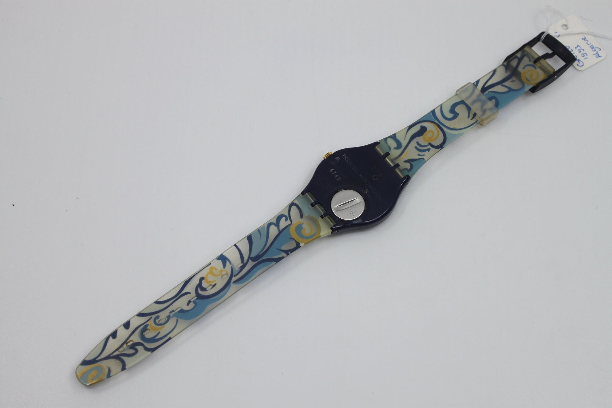 1993 Vintage Gents Swatch 'Algarve' GN128, BRAND NEW and UNWORN, working 100% with original strap