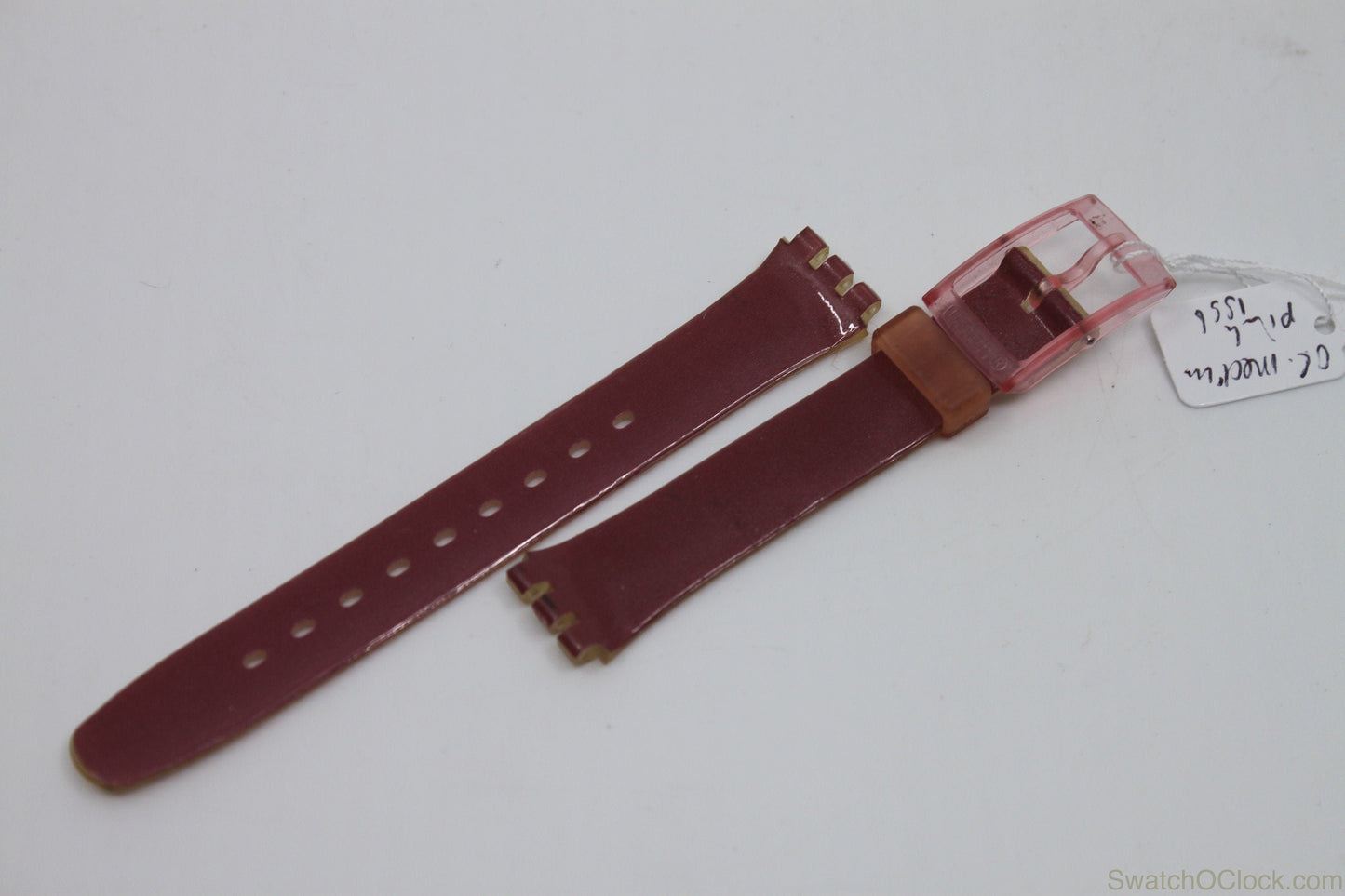 1996, Vintage Swatch Strap, 'Original Medium Pink', LR115 Ladies, New Old Stock