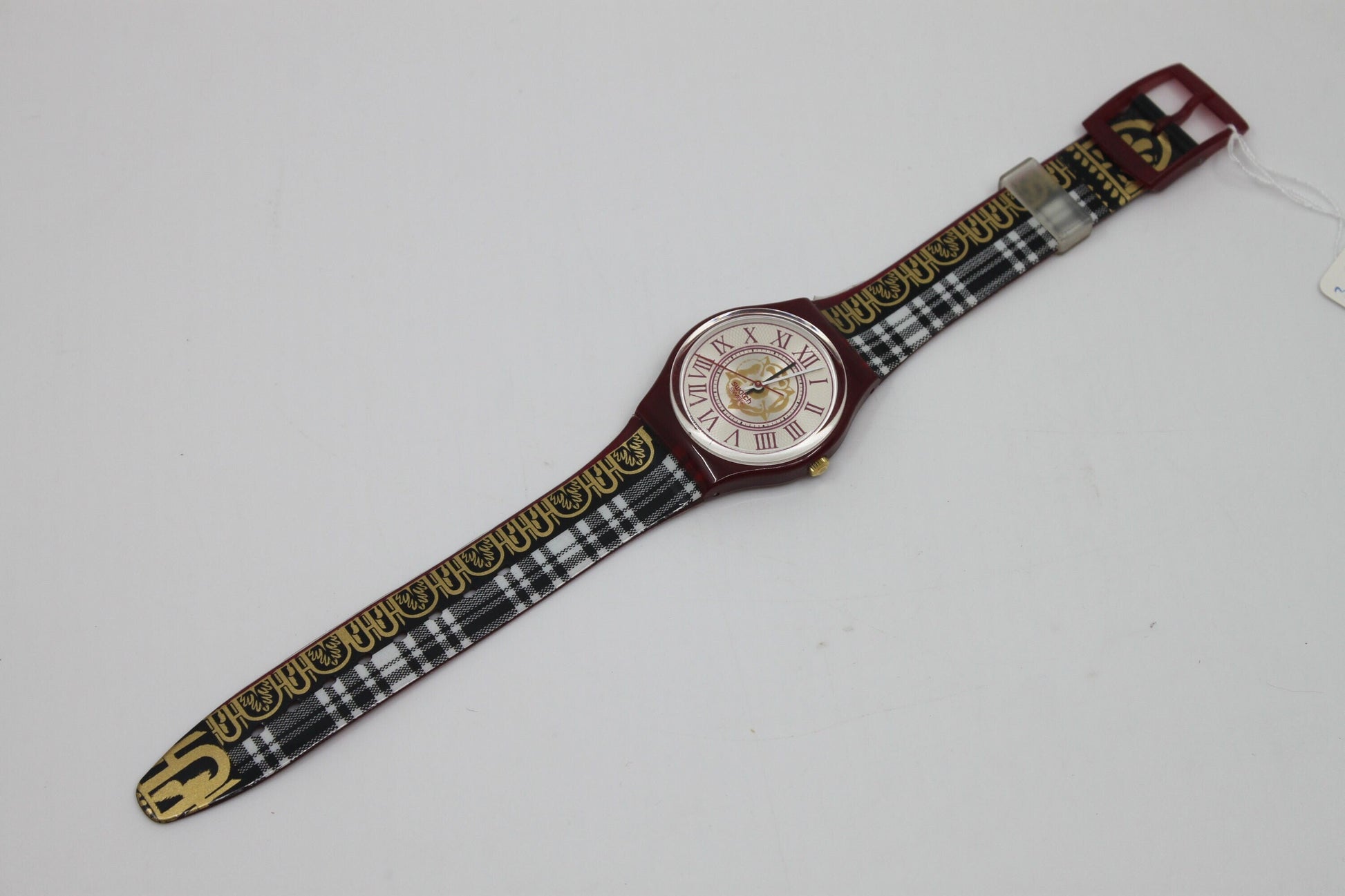 1995 Vintage Gents Swatch 'Mr. Watson' GR128, NEW OLD STOCK, Never Worn, working 100% with original strap