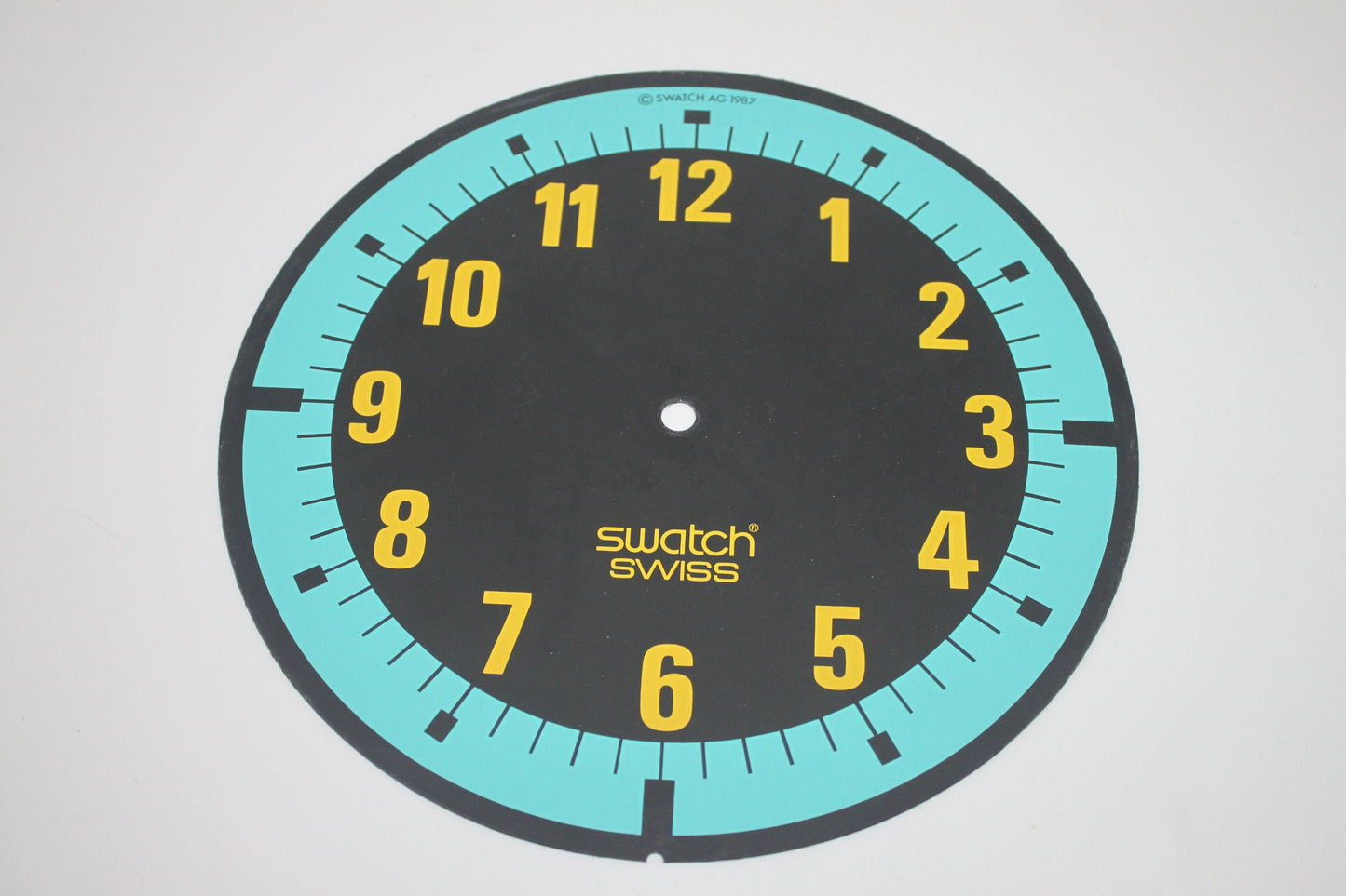 1986 vintage and original Maxi Swatch FACE PLATE, Blue Racer, MLR107