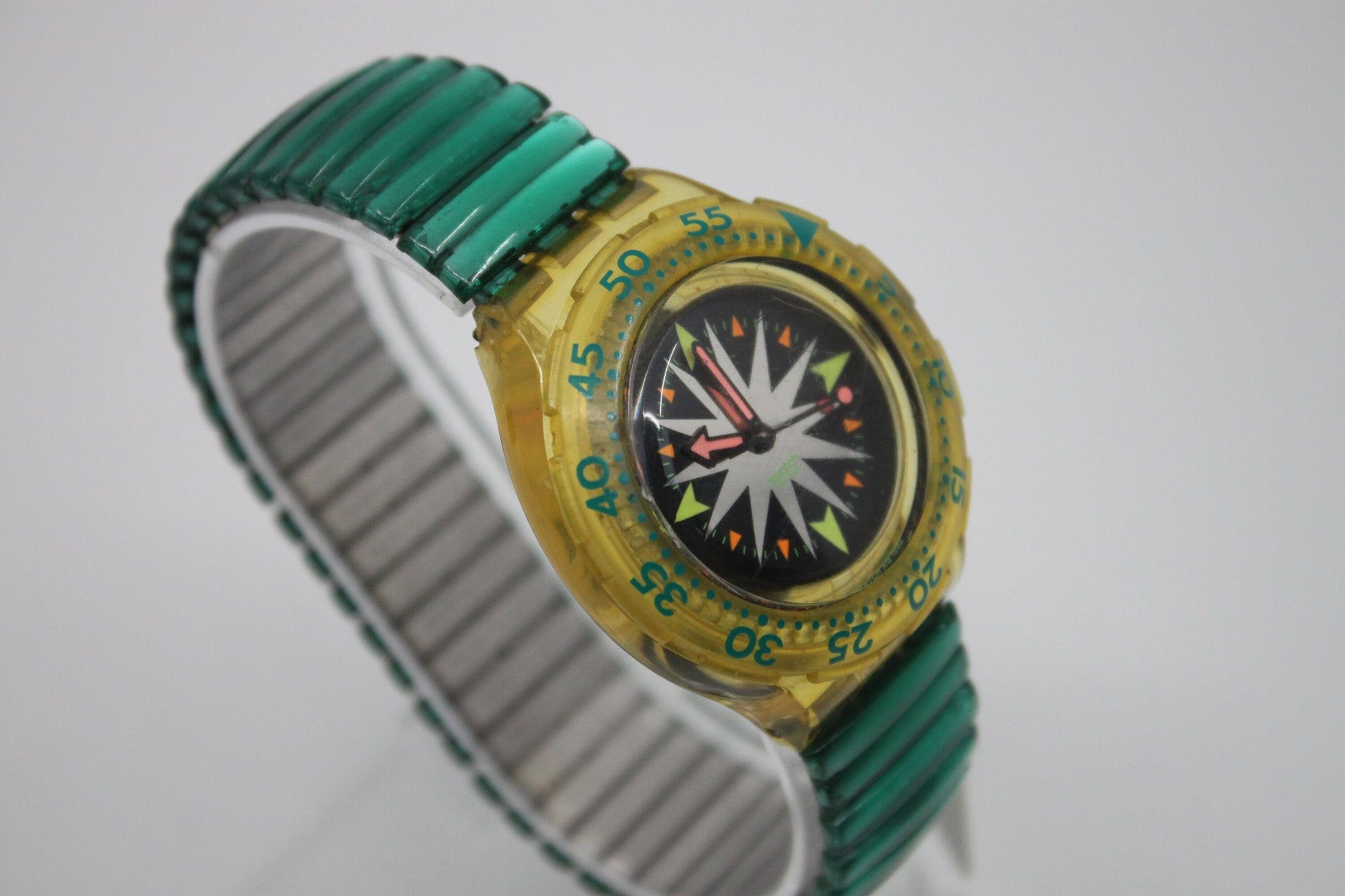1993 Early Vintage Swatch Scuba 'Mint Drops' SDK108/109, Good, Used Condition, working 100%, Original strap