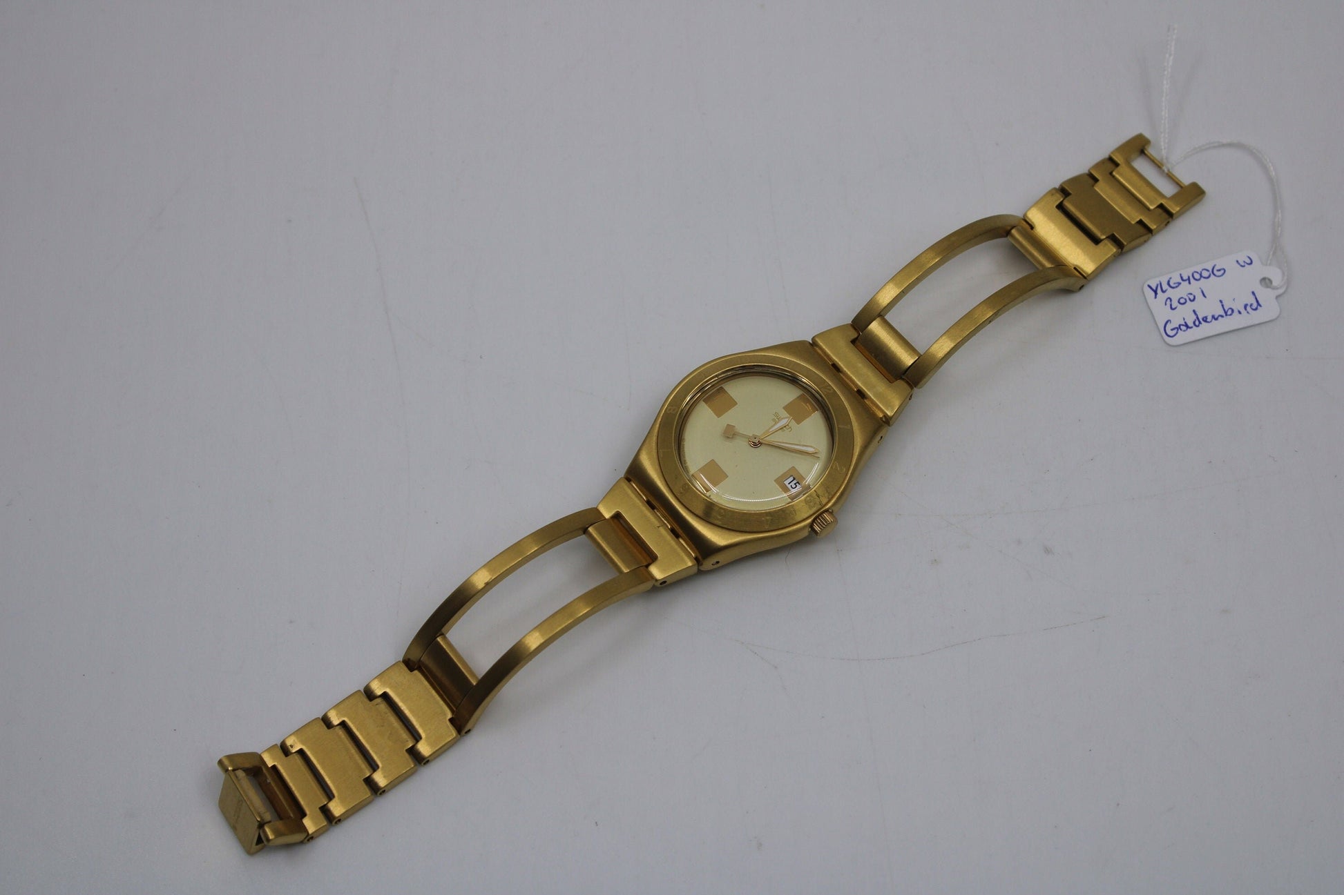 2001, Swatch Irony, 'Goldenbird' YLG400G, Original Box, NEW OLD STOCK, Never Worn, Working 100%