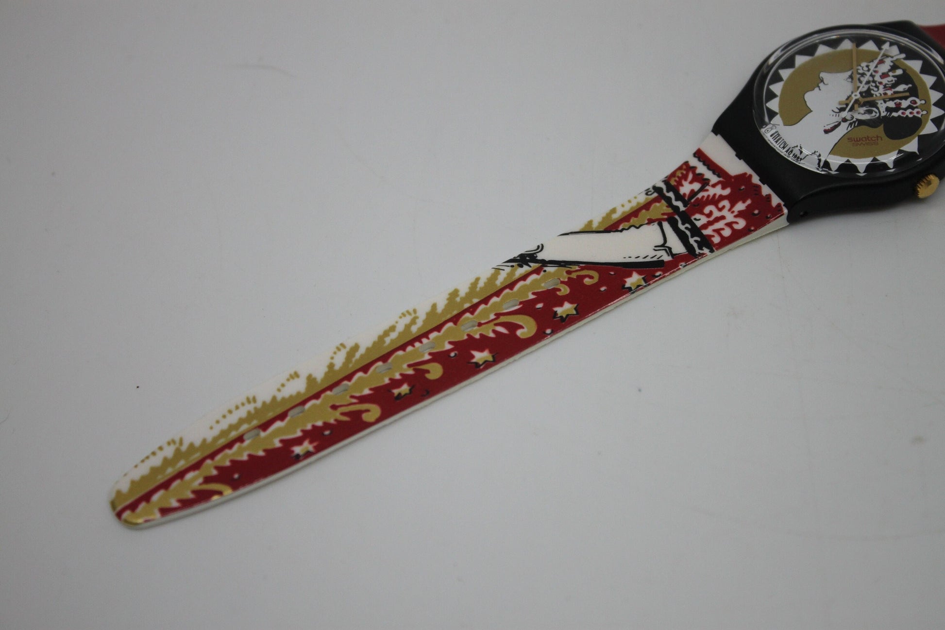 1994 Vintage Gents Swatch 'Aiglette' GB159, NEW OLD STOCK, Never Worn, working 100% with original strap