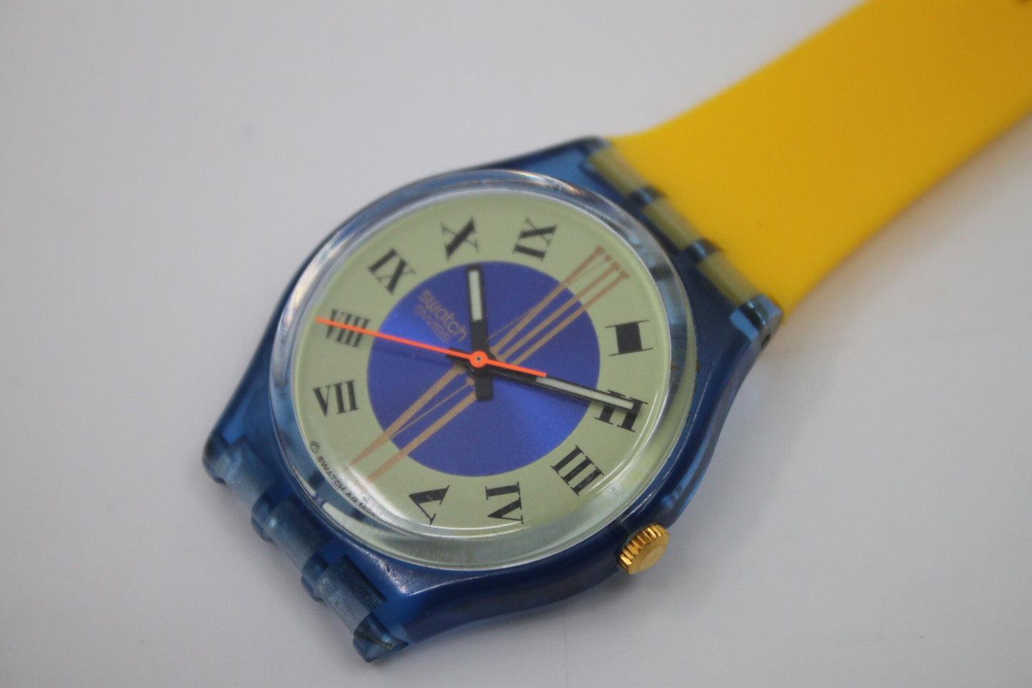 Unique, Vintage Swatch Keychain, GN130, 1993, 'Master', made from recycled, NON-working Gents Swatch watch